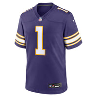 Warren Moon Minnesota Vikings Football Jersey, Purple Game Sportswear Jersey Shirt, Lightweight Breathable Athletic Jersey, Casual Gift for Men