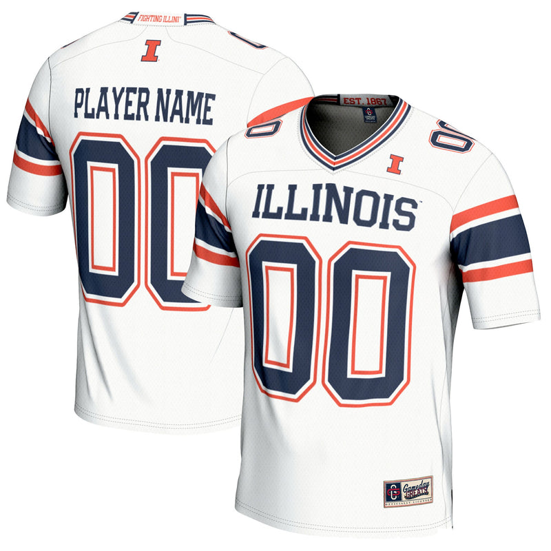 Illinois Fighting Illini Football Jersey, Sportswear Jersey Shirt, Lightweight Breathable Athletic Jersey, Casual Gift for Men, Style 200594288