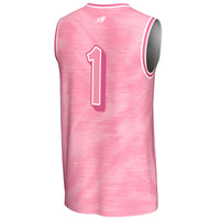 Bucknell Bison Basketball Jersey, Pink Fashion Lightweight Sportswear Jersey Shirt, Sleeveless Athletic Tank Jersey, Casual Gift for Men