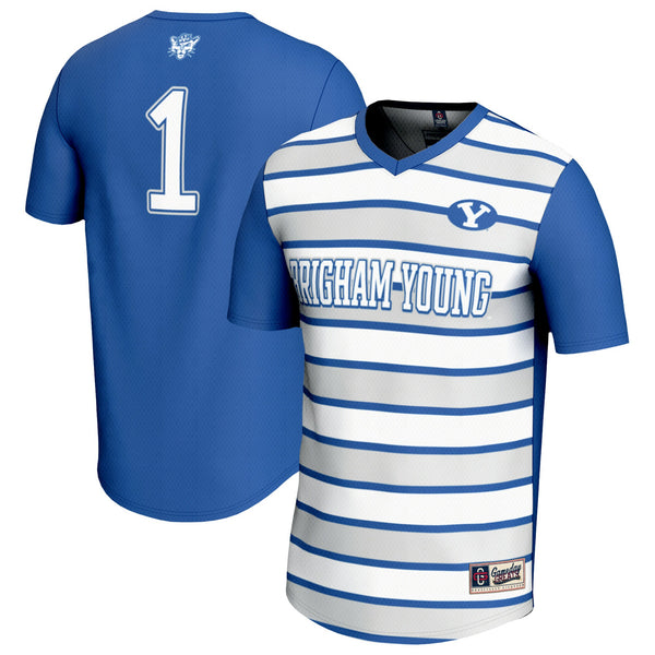 #1 BYU Cougars Lightweight Soccer Fashion Jersey - Royal