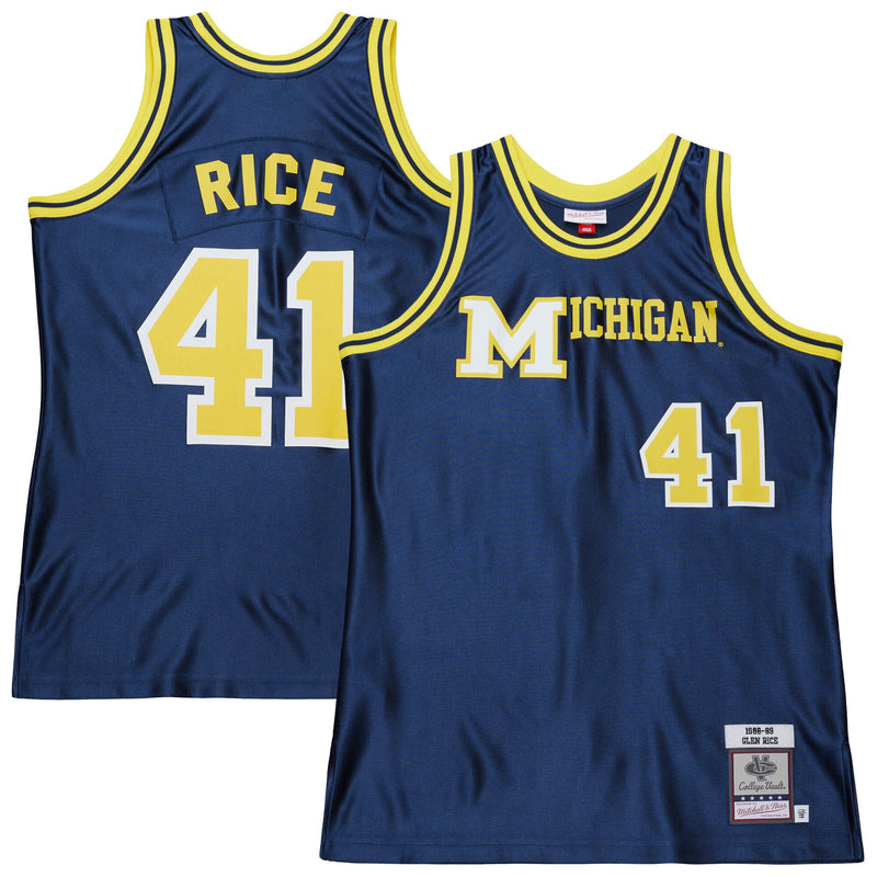 Michigan Wolverines 1988/89 Football Jersey, Navy Authentic Sportswear Jersey Shirt, Lightweight Breathable Athletic Jersey, Casual Gift for Men