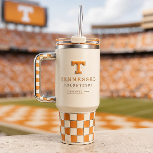 TENN - Checkerboard Order in Cream and Orange - main