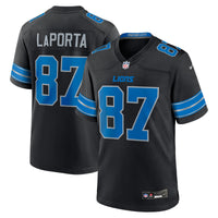 Sam LaPorta Detroit Lions Football Jersey, Black Game Sportswear Jersey Shirt, Lightweight Breathable Athletic Jersey, Casual Gift for Men