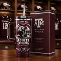 TAMU Maroon Pride - Helmet Emblem Tumbler
