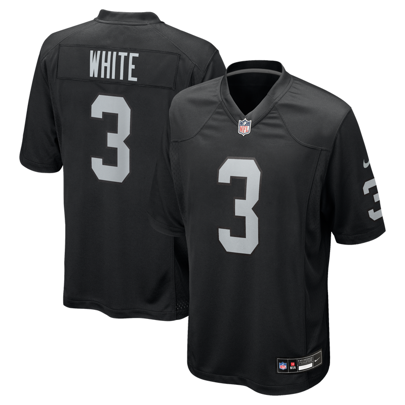 Zamir White Las Vegas Raiders Football Jersey, Black Game Sportswear Jersey Shirt, Lightweight Breathable Athletic Jersey, Casual Gift for Men