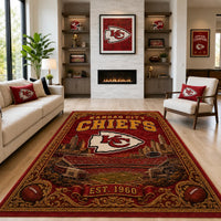 KC Arrowhead Medallion - Ornamental Heritage Floor Composition