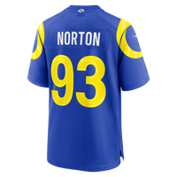 Bill Norton Los Angeles Rams Football Jersey, Royal Game Sportswear Jersey Shirt, Lightweight Breathable Athletic Jersey, Casual Gift for Men
