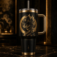 Gilded Obsidian - GB Portrait in Gold and Black