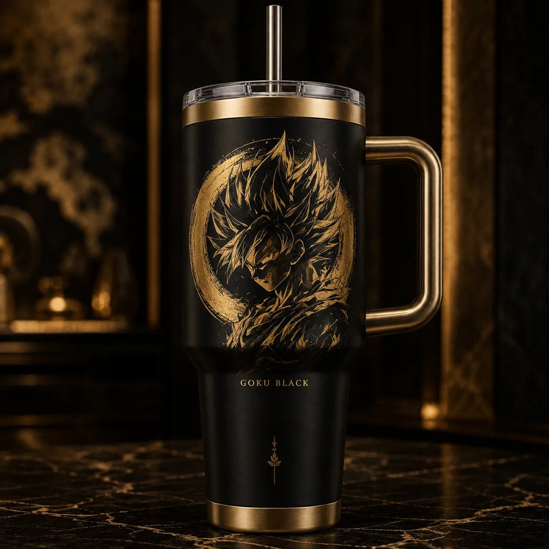 Gilded Obsidian - GB Portrait in Gold and Black