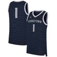 Georgetown Hoyas Football Jersey, Navy Replica Sportswear Jersey Shirt, Lightweight Breathable Athletic Jersey, Casual Gift for Men