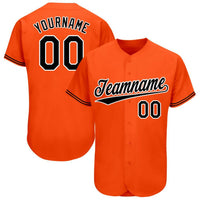 Custom Baseball Jersey, Orange Sportswear Jersey Shirt, Athletic Button Down Moisture Wicking Jersey, Casual Gift for Men, Style BaltimoreC0073