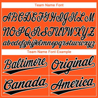 Custom Baseball Jersey, Orange Sportswear Jersey Shirt, Athletic Button Down Moisture Wicking Jersey, Casual Gift for Men, Style BaltimoreC0073