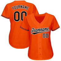 Custom Baseball Jersey, Orange Sportswear Jersey Shirt, Athletic Button Down Moisture Wicking Jersey, Casual Gift for Men, Style BaltimoreC0073