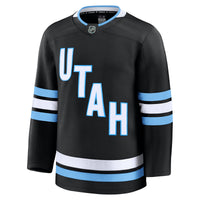 Utah Mammoth Hockey Jersey, Black Premium Home Sportswear Jersey Shirt, Long Sleeve Hockey Sweater Jersey, Casual Gift for Men, Style 201928528