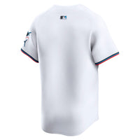 Miami Marlins Baseball Jersey, White Sportswear Jersey Shirt, Lightweight Breathable Athletic Jersey, Casual Gift for Men, Style 201933408