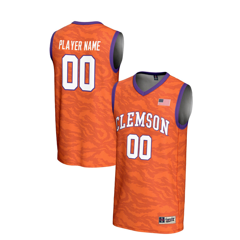Clemson Tigers Basketball Jersey, Orange Sportswear Jersey Shirt, Sleeveless Athletic Tank Jersey, Casual Gift for Men, Style 201334787