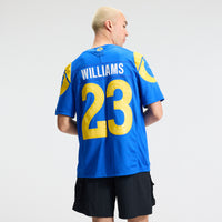 Kyren Williams Los Angeles Rams Football Jersey, Royal Sportswear Jersey Shirt, Lightweight Breathable Athletic Jersey, Casual Gift for Men