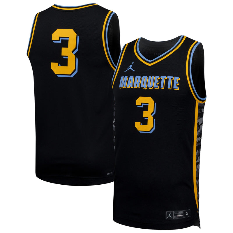 Marquette Golden Eagles Basketball Jersey, Black Replica Sportswear Jersey Shirt, Sleeveless Athletic Tank Jersey, Casual Gift for Men