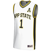 Appalachian State Mountaineers Basketball Jersey, White Sportswear Jersey Shirt, Sleeveless Athletic Tank Jersey, Casual Gift for Men