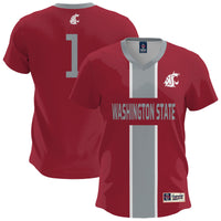 Washington State Cougars Soccer Jersey, Sportswear Jersey Shirt, Lightweight Breathable Athletic Jersey, Casual Gift for Men, Style 200422658