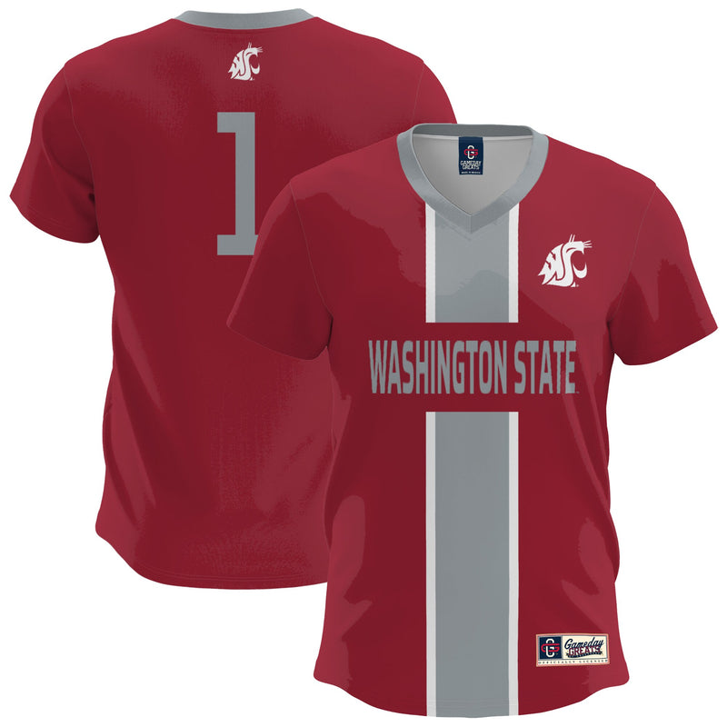 Washington State Cougars Soccer Jersey, Sportswear Jersey Shirt, Lightweight Breathable Athletic Jersey, Casual Gift for Men, Style 200422658