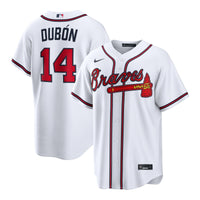 Mauricio Dubón Atlanta Braves Baseball Jersey, White Sportswear Jersey Shirt, Lightweight Breathable Athletic Jersey, Casual Gift for Men