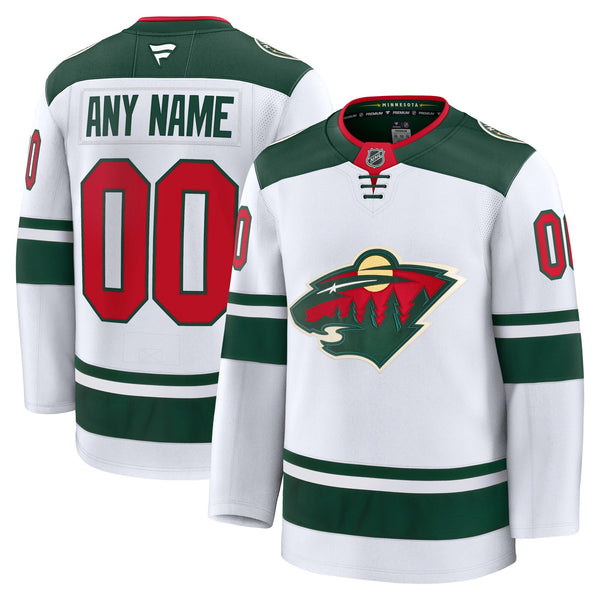Minnesota Wild White Away Premium Custom Jersey