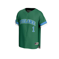 Tulane Green Wave Baseball Jersey, Fashion Lightweight Sportswear Jersey Shirt, Lightweight Breathable Athletic Jersey, Casual Gift for Men