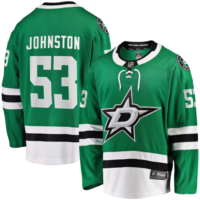 Wyatt Johnston Dallas Stars Hockey Jersey, Green Breakaway Home Sportswear Jersey Shirt, Long Sleeve Hockey Sweater Jersey, Casual Gift for Men