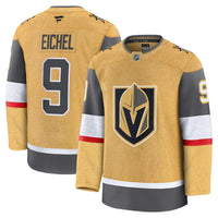 Jack Eichel Vegas Golden Knights Hockey Jersey, Gold Premium Sportswear Jersey Shirt, Long Sleeve Hockey Sweater Jersey, Casual Gift for Men