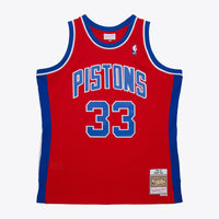 Detroit Pistons Basketball Jersey, Red Authentic Sportswear Jersey Shirt, Sleeveless Athletic Tank Jersey, Casual Gift for Men