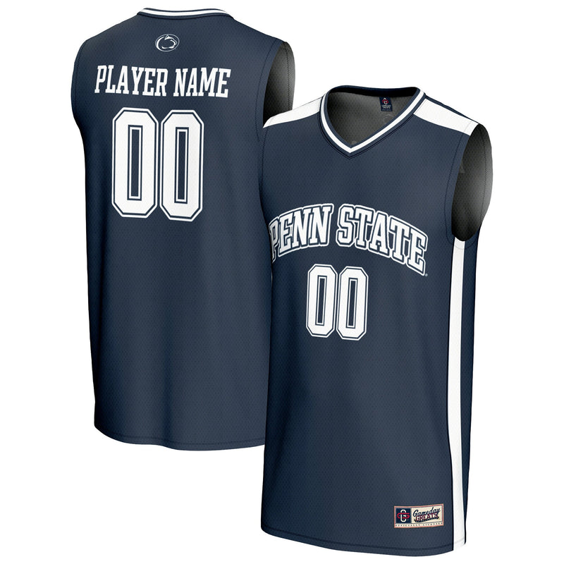 Penn State Nittany Lions Basketball Jersey, Navy Fashion Sportswear Jersey Shirt, Sleeveless Athletic Tank Jersey, Casual Gift for Men