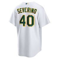 Luis Severino Athletics Baseball Jersey, White Replica Home Sportswear Jersey Shirt, Lightweight Breathable Athletic Jersey, Casual Gift for Men
