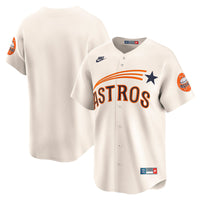 Houston Astros Baseball Jersey, Cream Limited Sportswear Jersey Shirt, Lightweight Breathable Athletic Jersey, Casual Gift for Men
