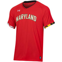 Maryland Terrapins Softball V-Neck Softball Jersey, Red Sportswear Jersey Shirt, Lightweight Breathable Athletic Jersey, Casual Gift for Men