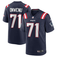 Mike Onwenu New England Patriots Football Jersey, Navy Game Sportswear Jersey Shirt, Lightweight Breathable Athletic Jersey, Casual Gift for Men