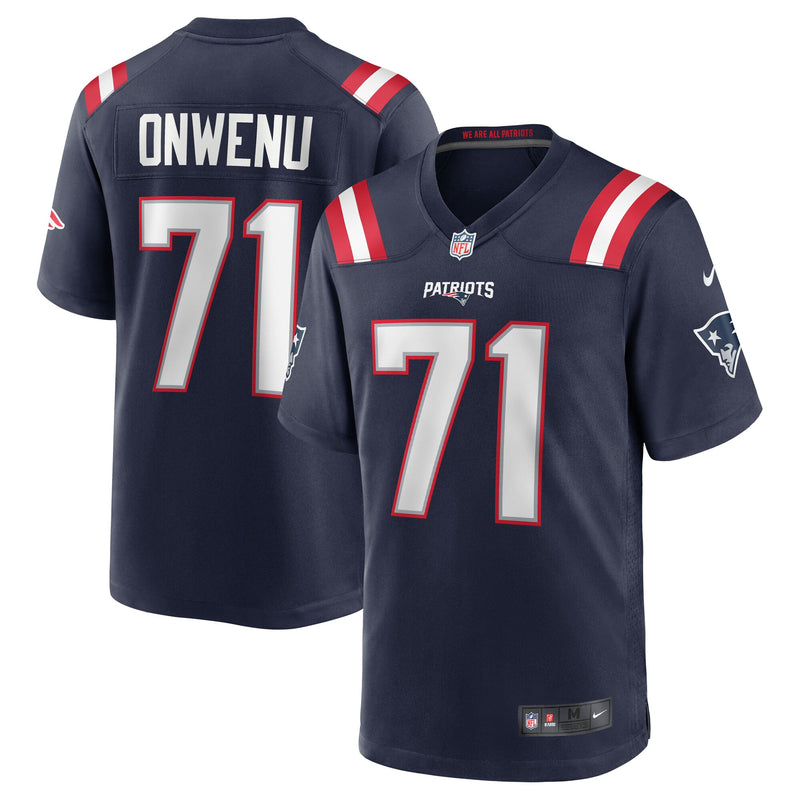 Mike Onwenu New England Patriots Football Jersey, Navy Game Sportswear Jersey Shirt, Lightweight Breathable Athletic Jersey, Casual Gift for Men