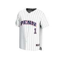 Pennsylvania Quakers Baseball Jersey, White Lightweight Sportswear Jersey Shirt, Lightweight Breathable Athletic Jersey, Casual Gift for Men