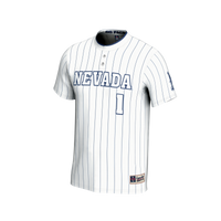 Nevada Wolf Pack Softball Jersey, White Sportswear Jersey Shirt, Lightweight Breathable Athletic Jersey, Casual Gift for Men, Style 203658738