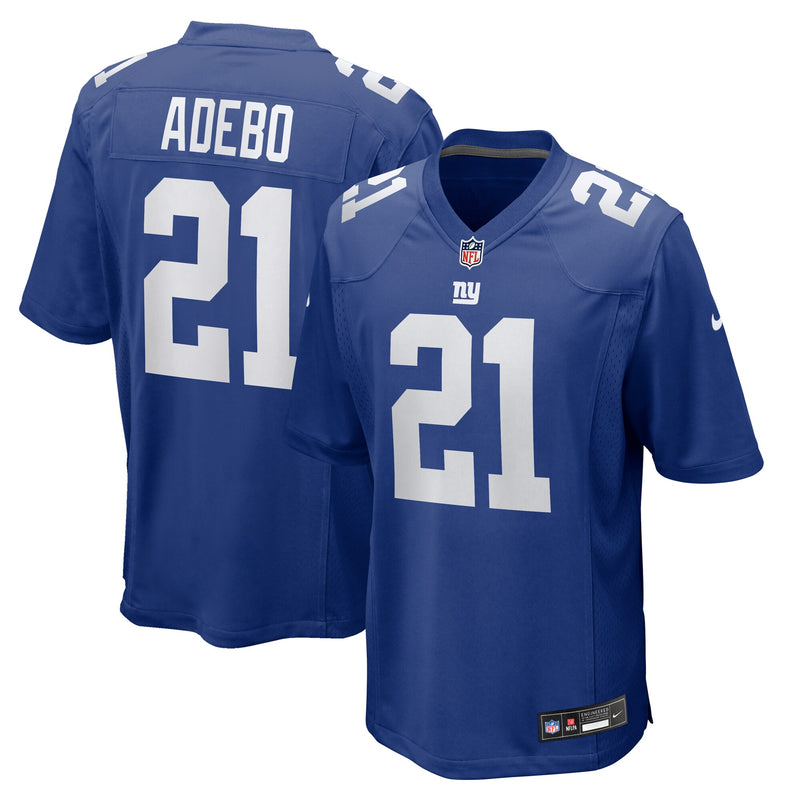 Paulson Adebo New York Giants Football Jersey, Royal Game Sportswear Jersey Shirt, Lightweight Breathable Athletic Jersey, Casual Gift for Men