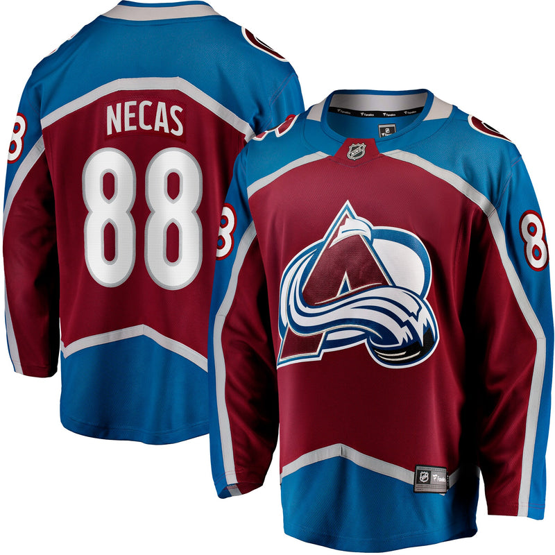 Martin Necas Colorado Avalanche Hockey Jersey, Burgundy Sportswear Jersey Shirt, Long Sleeve Hockey Sweater Jersey, Casual Gift for Men