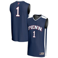 Pennsylvania Quakers Basketball Jersey, Navy Fashion Lightweight Sportswear Jersey Shirt, Sleeveless Athletic Tank Jersey, Casual Gift for Men
