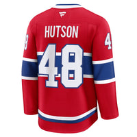 Lane Hutson Montreal Canadiens Hockey Jersey, Red Premium Home Sportswear Jersey Shirt, Long Sleeve Hockey Sweater Jersey, Casual Gift for Men