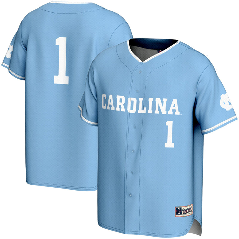 North Carolina Tar Heels Baseball Jersey, Sportswear Jersey Shirt, Lightweight Breathable Athletic Jersey, Casual Gift for Men, Style 201214752