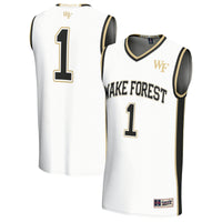 Wake Forest Demon Deacons Basketball Jersey, White Fashion Sportswear Jersey Shirt, Sleeveless Athletic Tank Jersey, Casual Gift for Men
