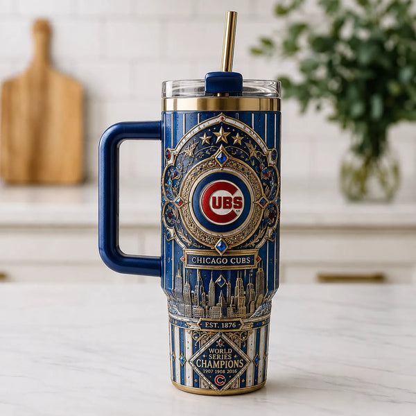 CHC Heritage Blue - Ornate Ballpark Tumbler - main