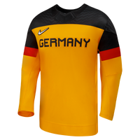 Germany Hockey Jersey, Gold Replica Away Sportswear Jersey Shirt, Long Sleeve Hockey Sweater Jersey, Casual Gift for Men
