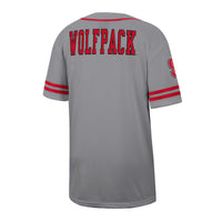 NC State Wolfpack Free Baseball Jersey, Gray Sportswear Jersey Shirt, Lightweight Breathable Athletic Jersey, Casual Gift for Men