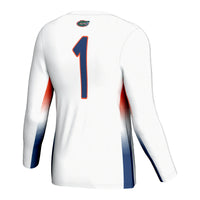 Florida Gators Volleyball Jersey, White Sportswear Jersey Shirt, Lightweight Breathable Athletic Jersey, Casual Gift for Men, Style 200461751