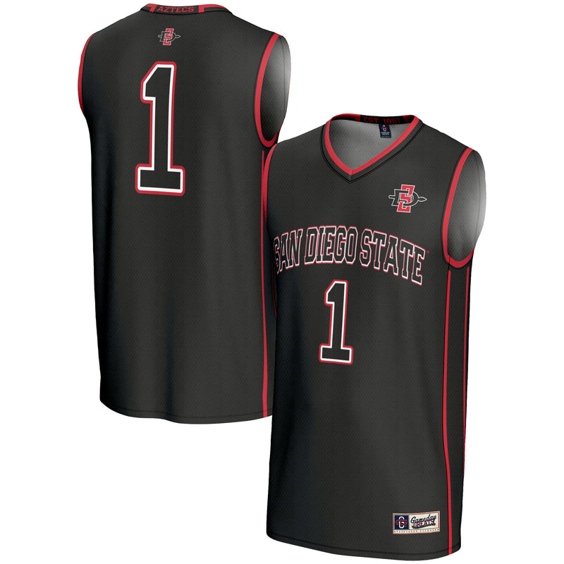 San Diego State Aztecs Basketball Jersey, Black Fashion Sportswear Jersey Shirt, Sleeveless Athletic Tank Jersey, Casual Gift for Men